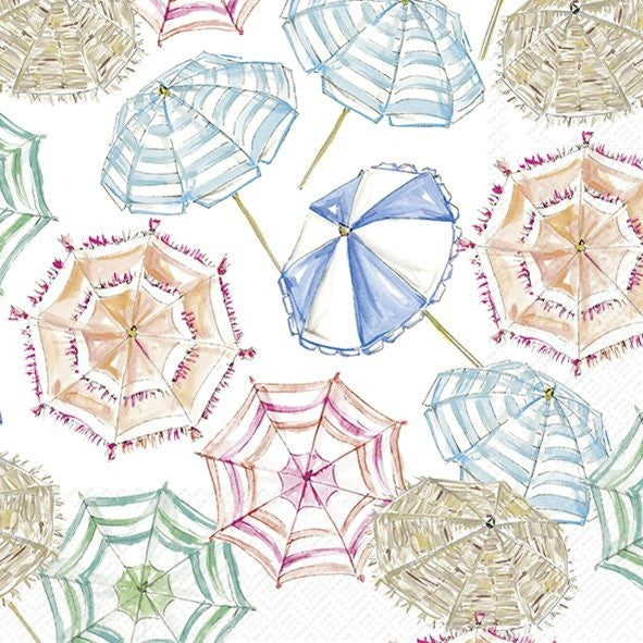 IHR Cocktail Napkin 20 Pack Coral Umbrella