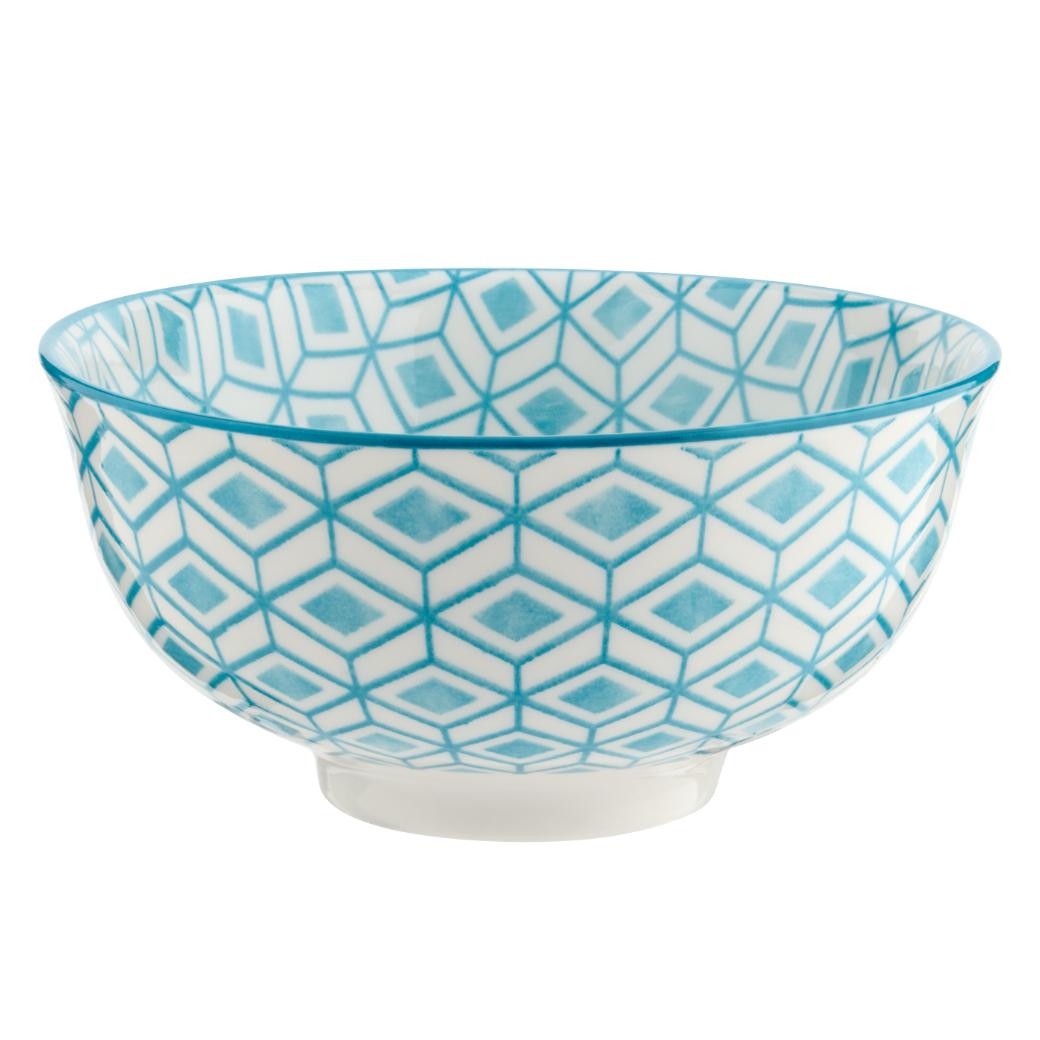 Table Creations Soup Bowl 8" - Turquoise Aztec