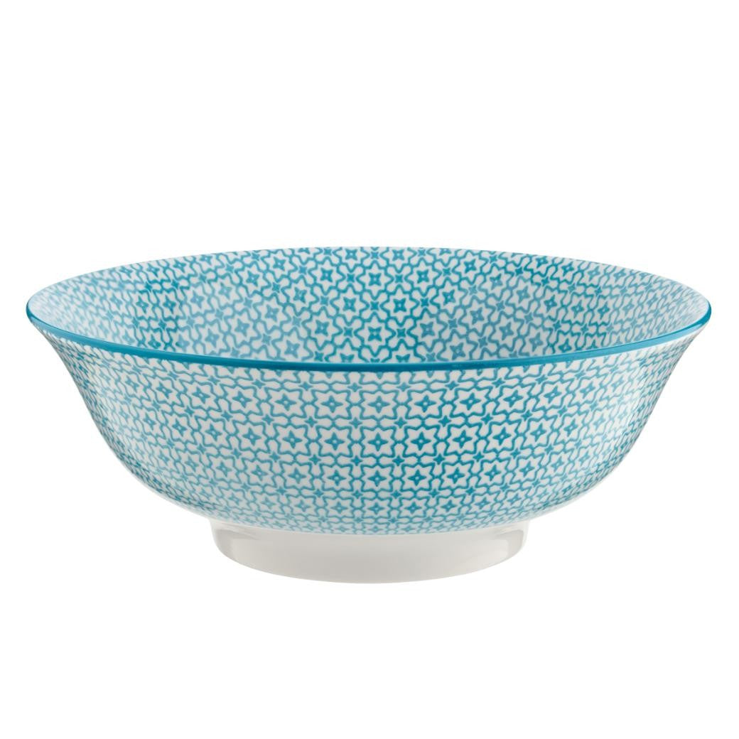 Table Creations Soup Bowl 8" - Turquoise Paisley