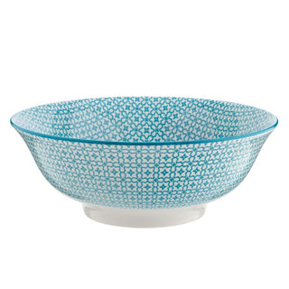 Table Creations Soup Bowl 8" - Turquoise Paisley