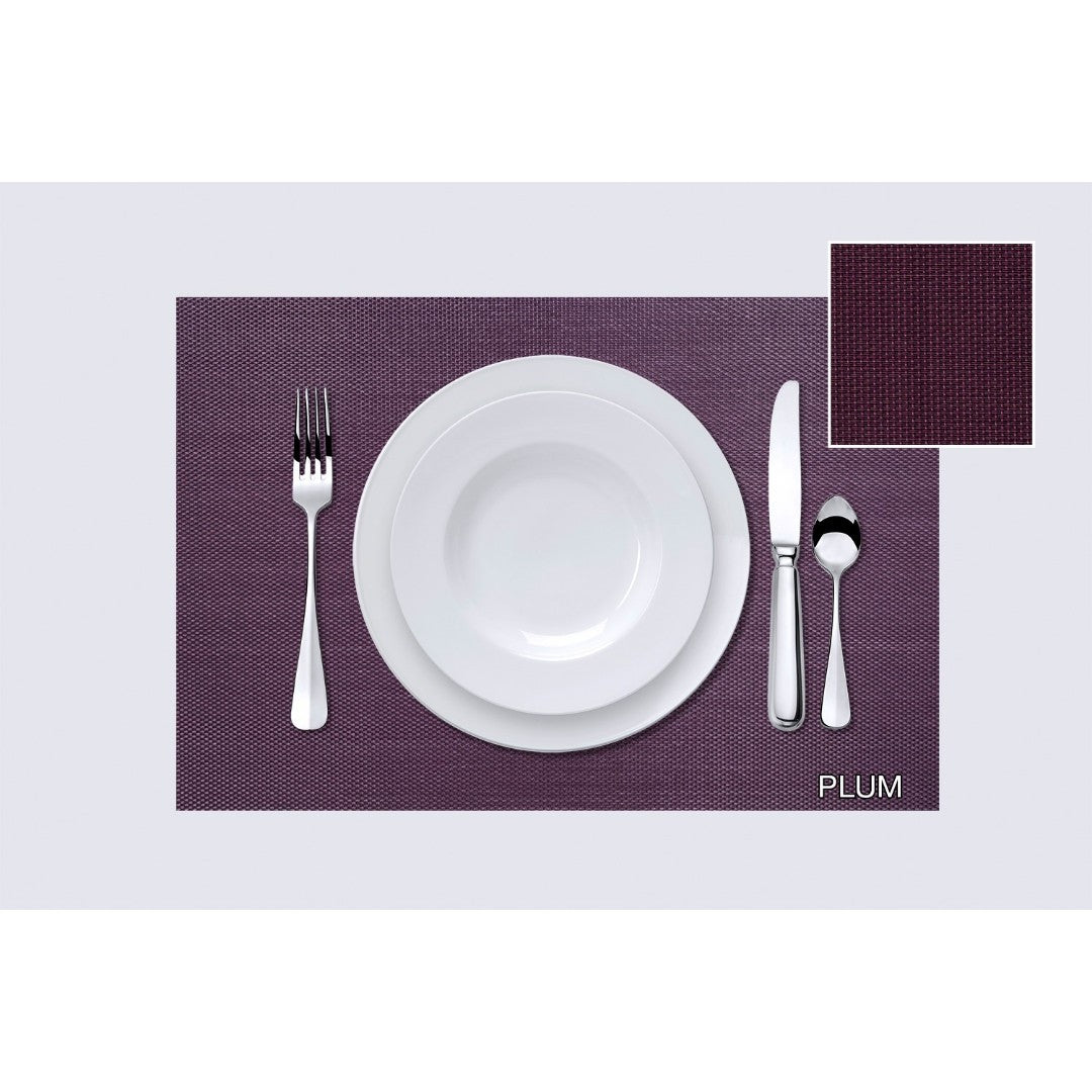 Tate Placemat 17" x 12" Plum - iQ living