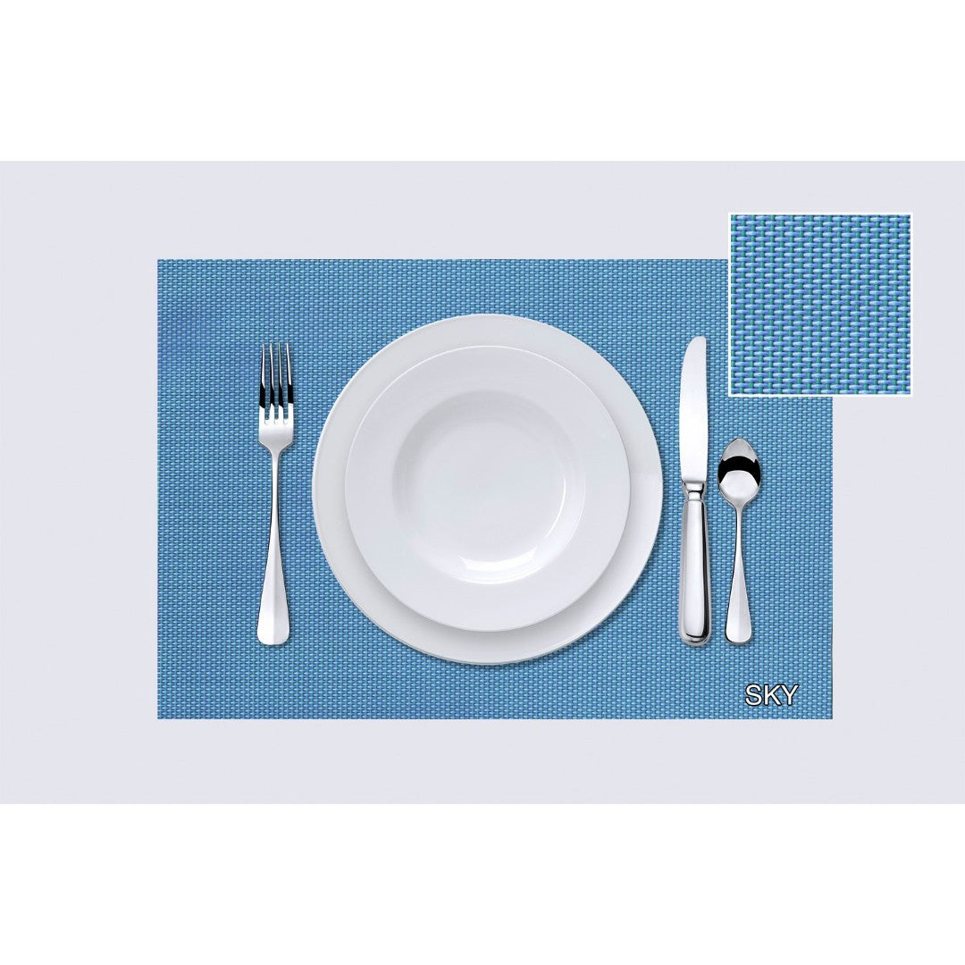 Tate Placemat 17" x 12" Sky Blue - iQ living