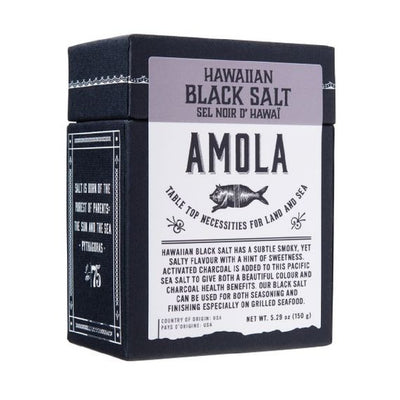 Amola Salt 150g - Hawaiian Black Salt - iQ living