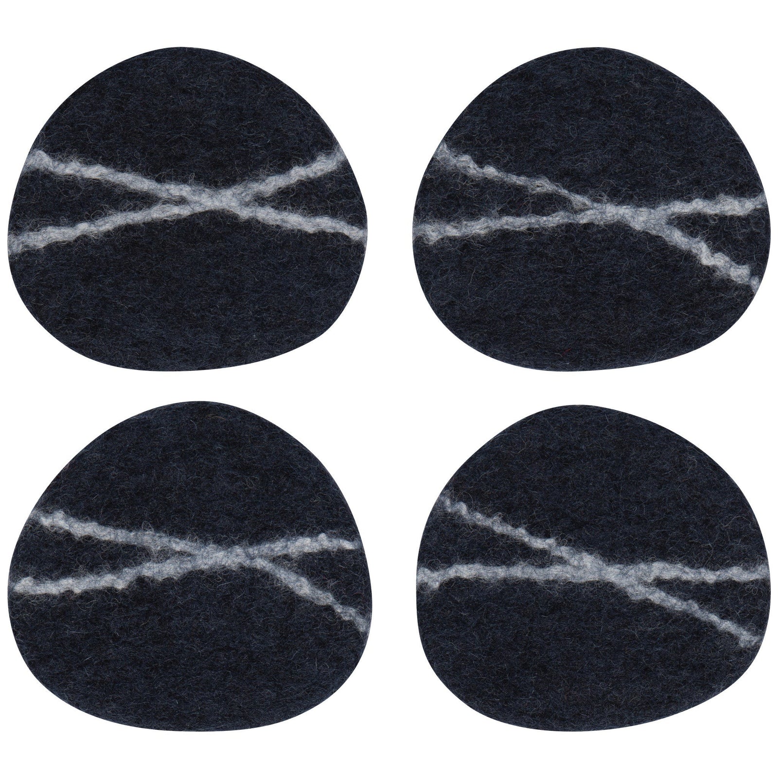 Danica Coaster Striato Midnight Set Of 4