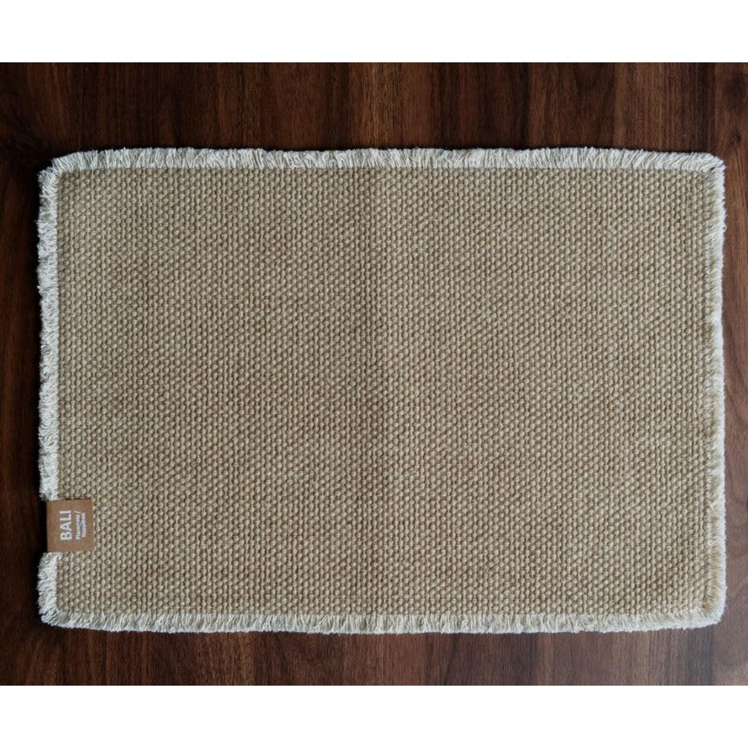 Fabstyles Bali Placemat Rectangular 14" x 20" - Beige