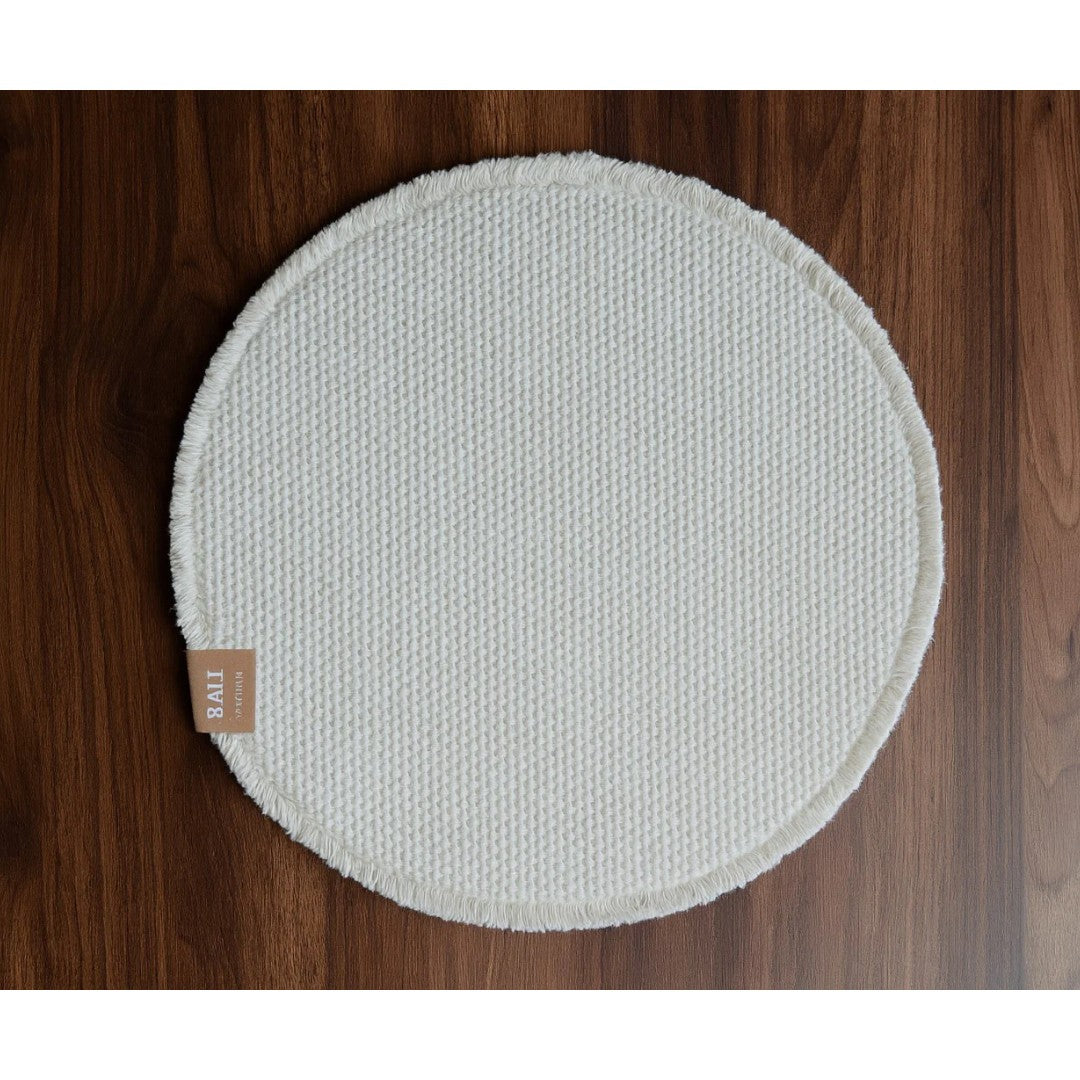 Fabstyles Bali Placemat Round 15" - Natural