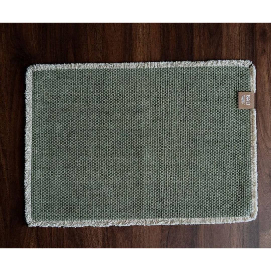 Fabstyles Bali Placemat Rectangular 14" x 20" - Green