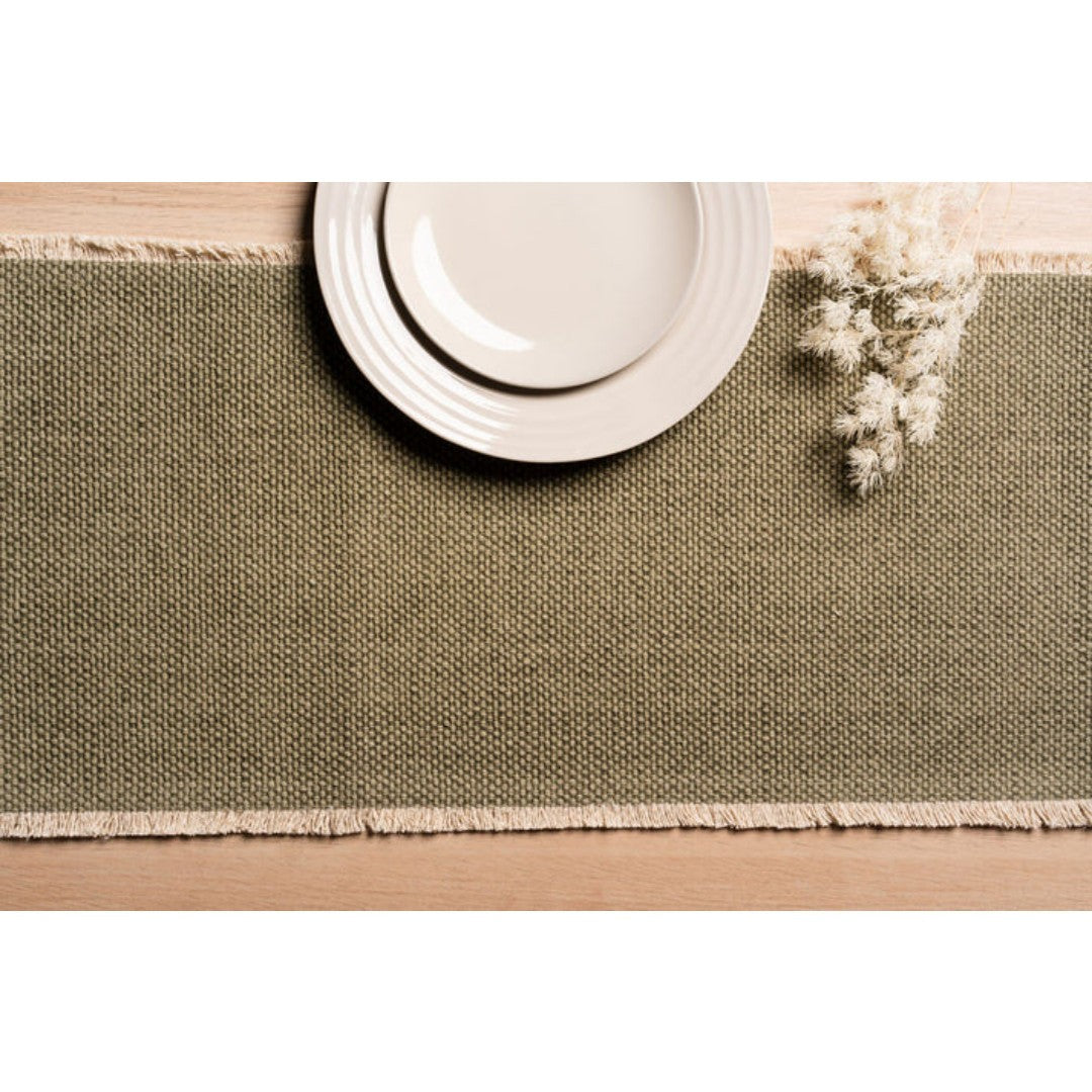 Fabstyles Bali Table Runner 72" - Green