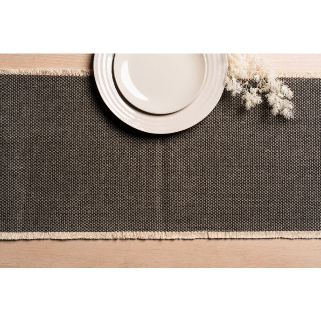 Fabstyles Bali Table Runner 72" - Charcoal