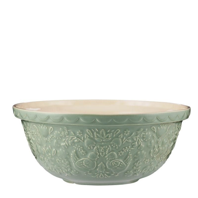 Mason Cash Mixing Bowl Home To Roost Green 4L - iQ living