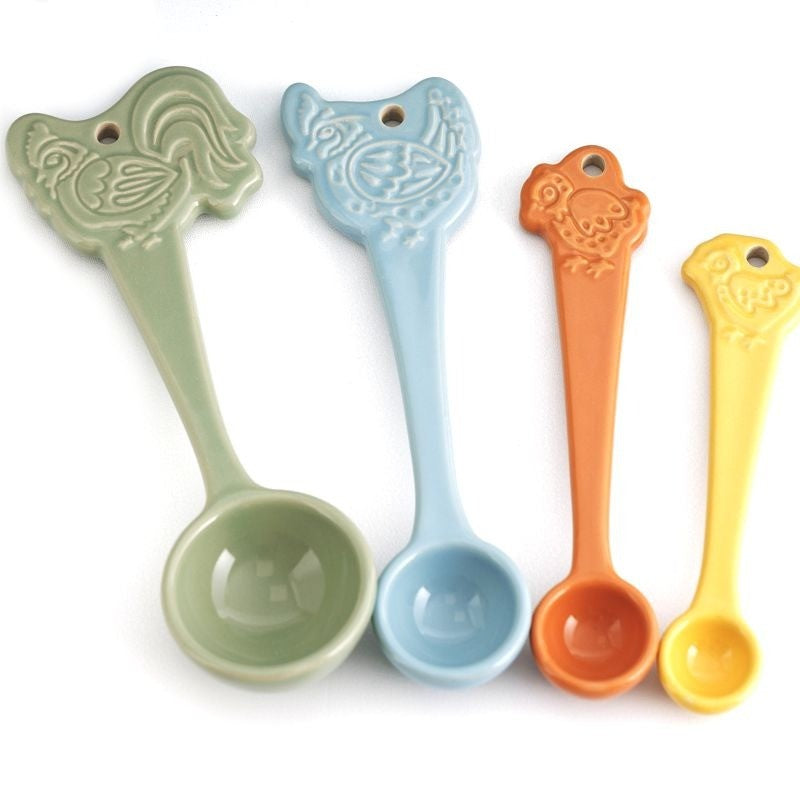 Mason Cash Measuring Spoons Home To Roost Set Of 4 - iQ living