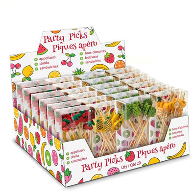Danesco Fruity Party Picks Pack Of 20