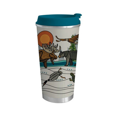 Native Northwest Travel Mug 18oz - All My Relatives - iQ living