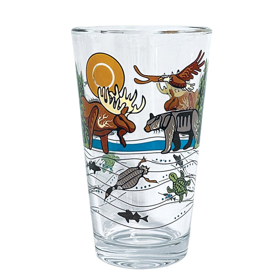 Native Northwest Glass Tumbler 10.5oz - All My Relatives