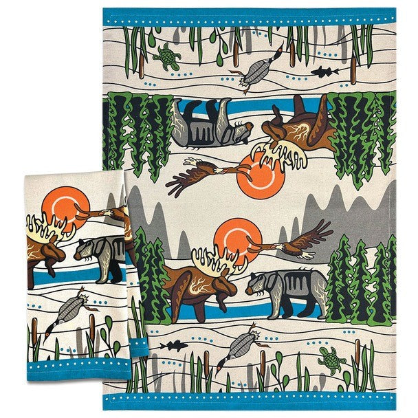 Native Northwest Cotton Tea Towel All My Relatives