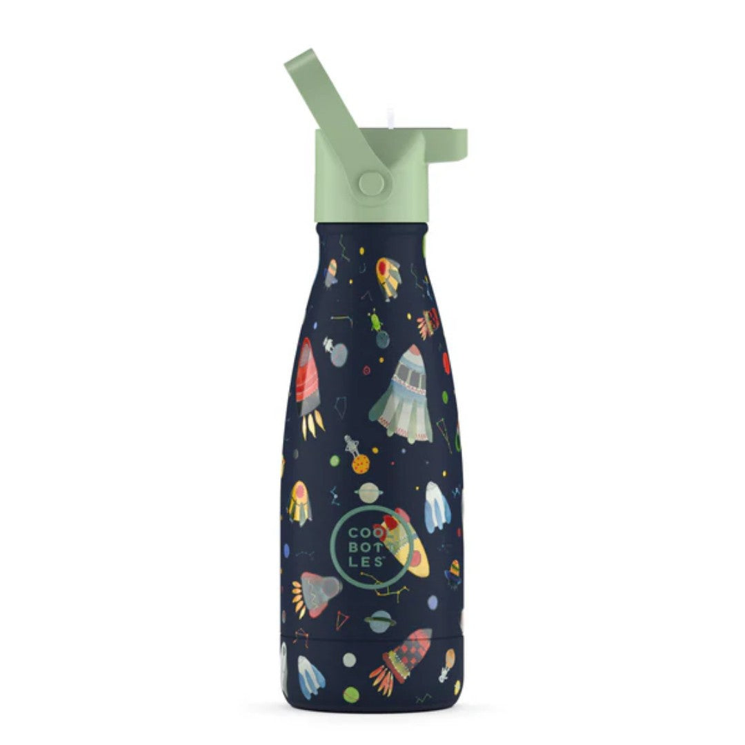 Cool Bottles 9oz Kids Water Bottle - Space Rocket