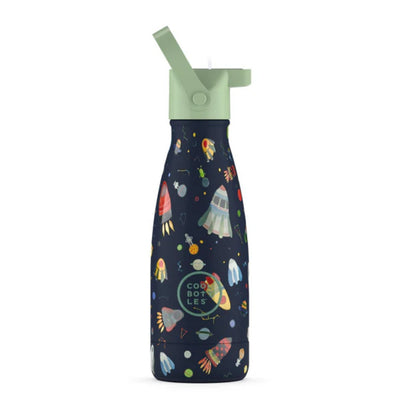 Cool Bottles 9oz Kids Water Bottle - Space Rocket