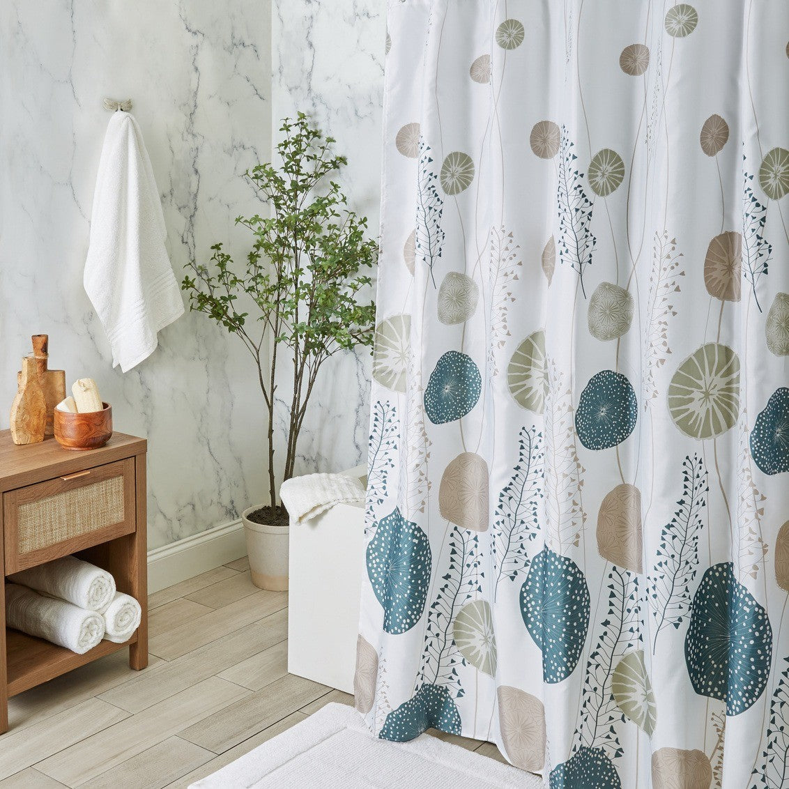 Moda At Home Fabric Shower Curtain Cirque - iQ living