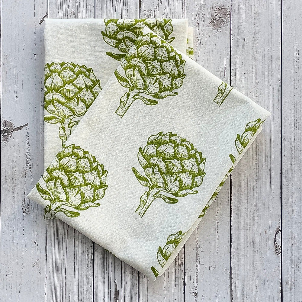 Mahogany Tea Towel Set Of 2 Artichoke
