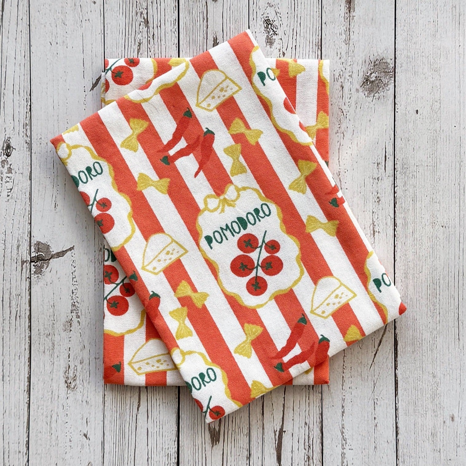 Mahogany Tea Towel Set Of 2 Pasta Pomodoro - iQ living