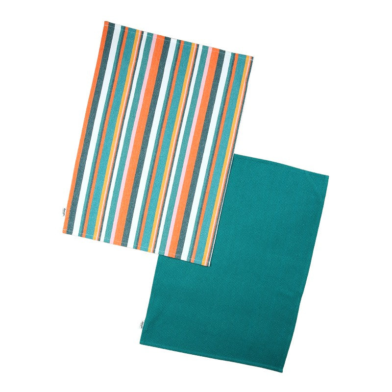 Dexam UK Striped Tea Towel Set Of 2