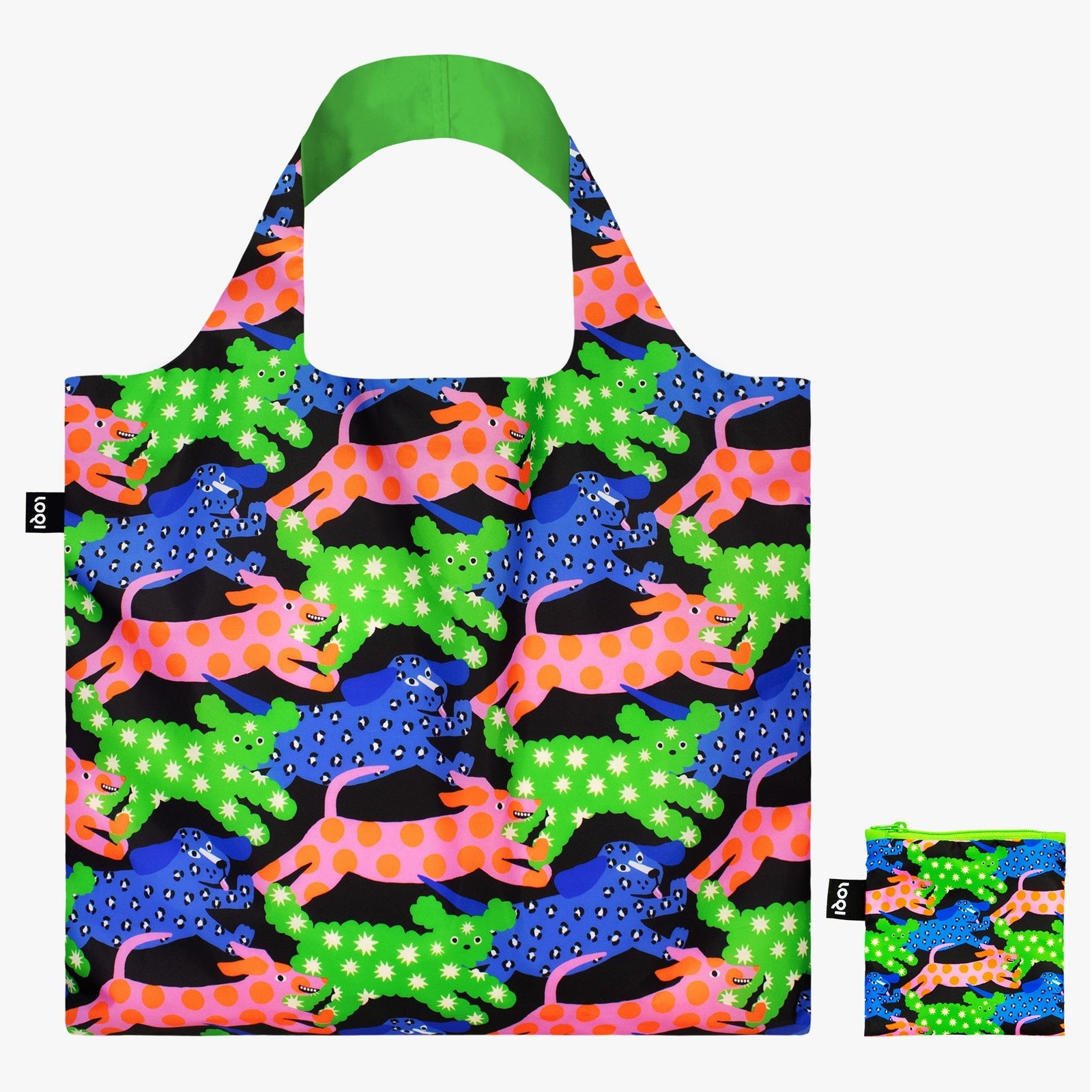 LOQI Tote Bag - Glitter Power Dogs