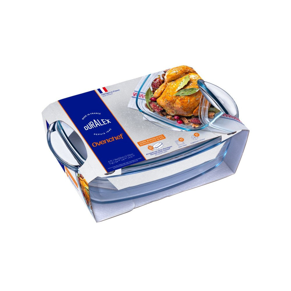 Duralex OvenChef Casserole Dish With Lid 6.7L