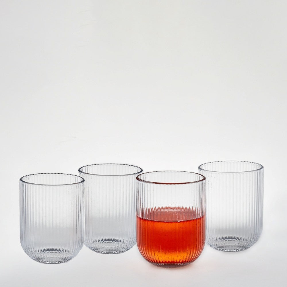 Brilliant Vintage Old Fashioned Glass 9oz Set Of 4