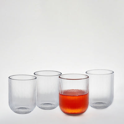 Brilliant Vintage Old Fashioned Glass 9oz Set Of 4