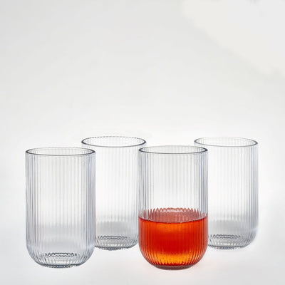 Brilliant Vintage Highball Glass 14oz Set Of 4