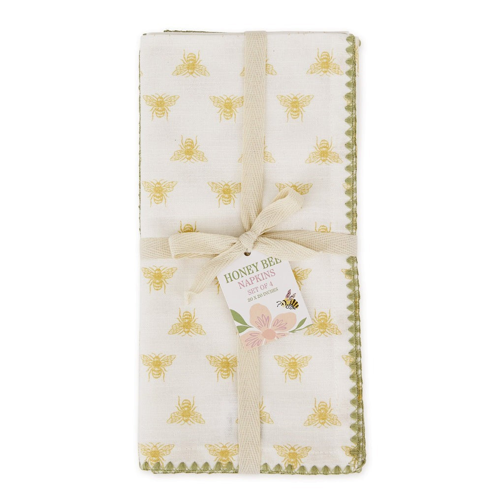Design Imports Napkin Set Of 4 - Little Bees