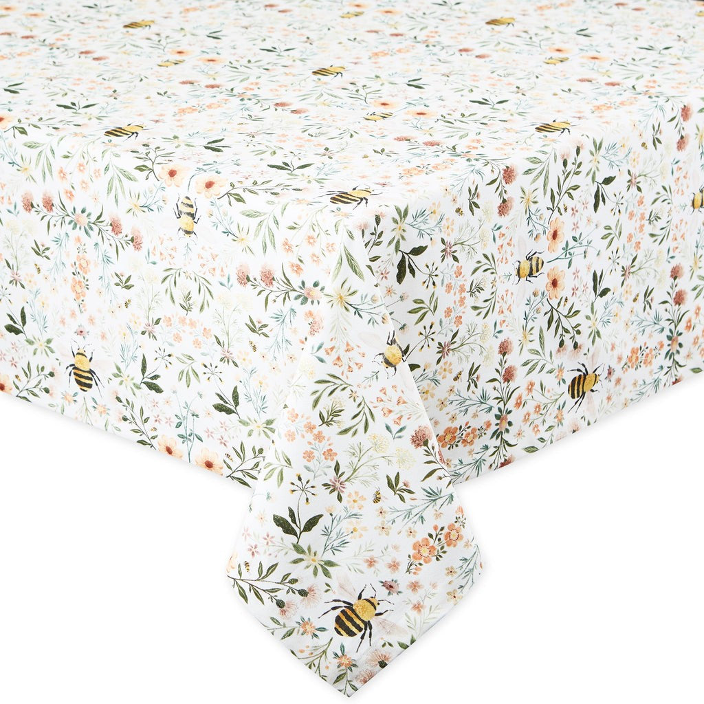 Design Imports Tablecloth 52" x 52" - Honey Bee Meadow