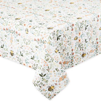Design Imports Tablecloth 52" x 52" - Honey Bee Meadow