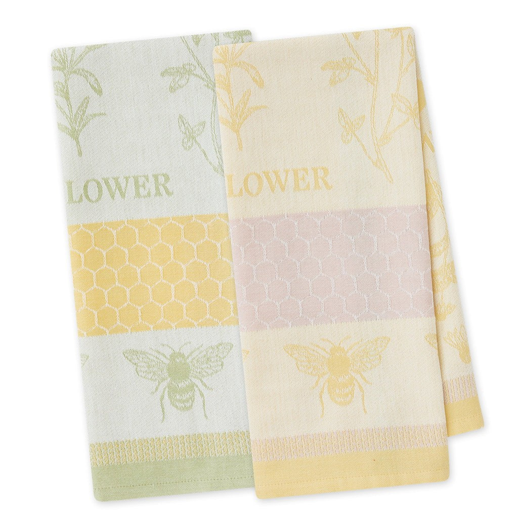 Design Imports Tea Towel Honey Bee Garden - Each