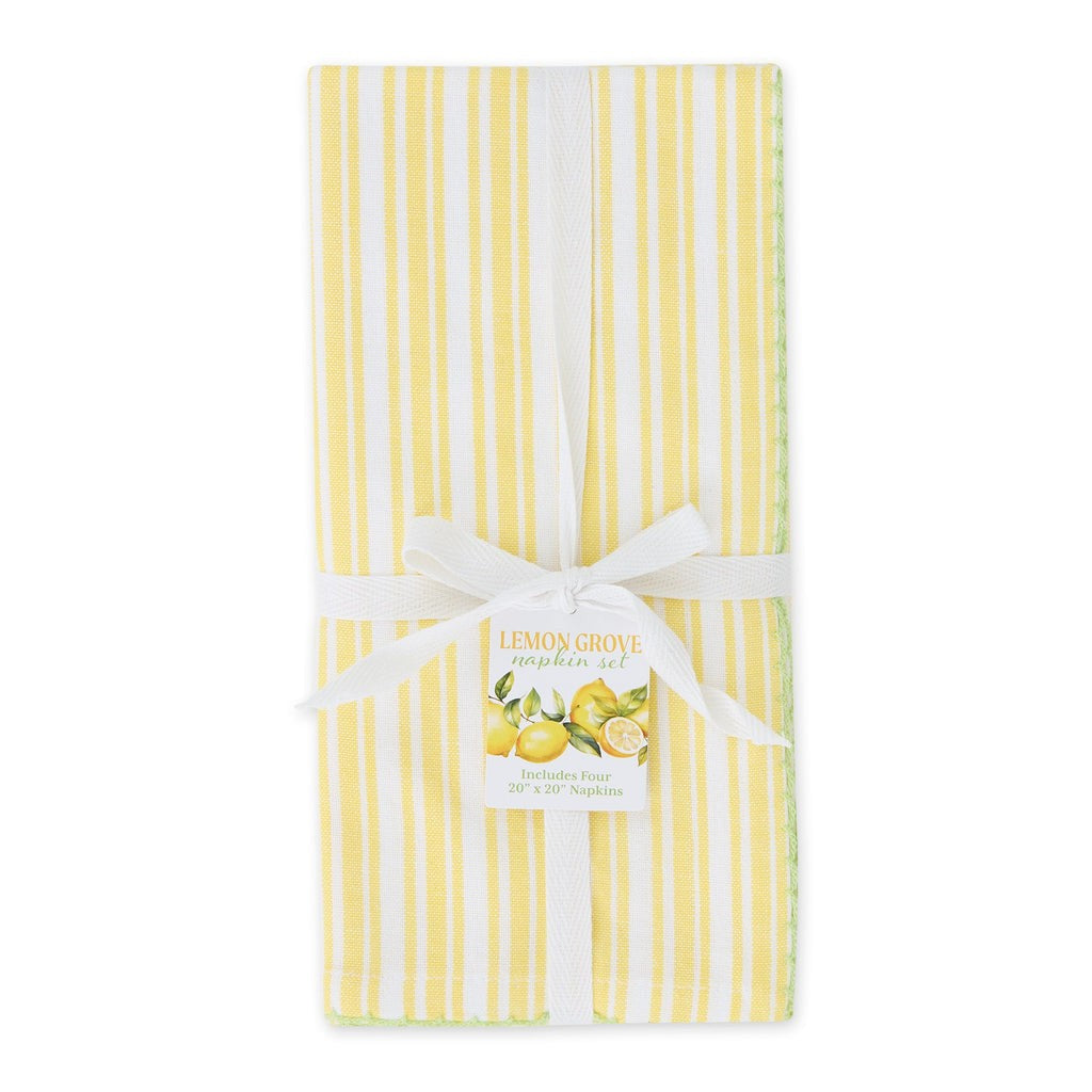 Design Imports Napkin Set Of 4 - Sunshine Stripe