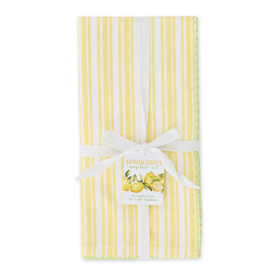Design Imports Napkin Set Of 4 - Sunshine Stripe