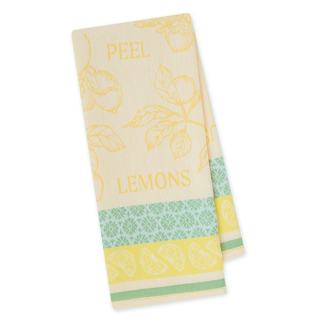 Design Imports Tea Towel Lemon Botanical