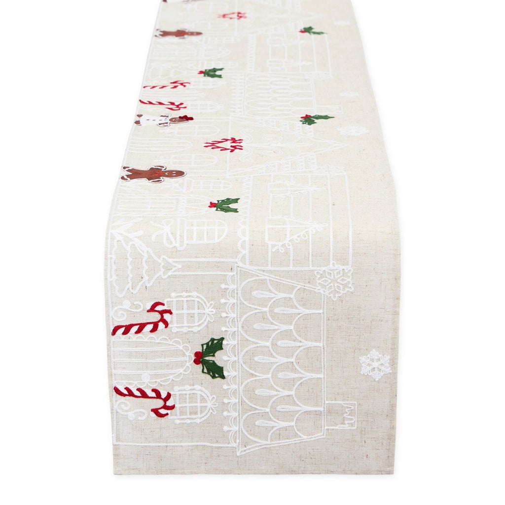 Design Imports Christmas Table Runner Gingerbread Man