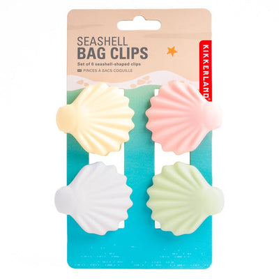 Kikkerland Seashell Bag Clips Set Of 4