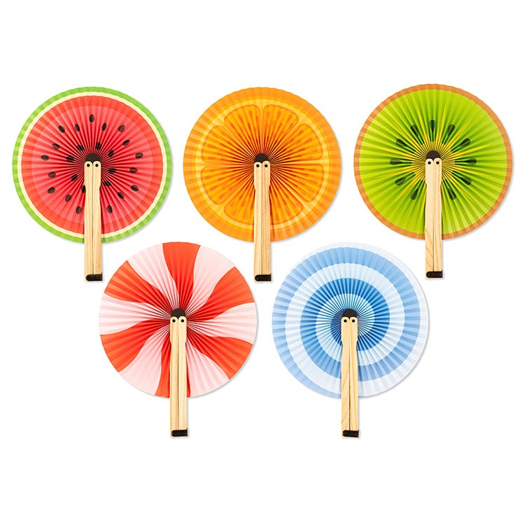 Kikkerland Fruity & Sweet Paper Fan - Each