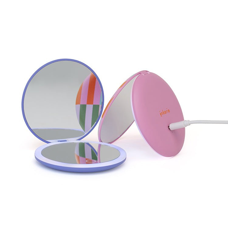 Kikkerland Inkerie LED Pocket Mirror