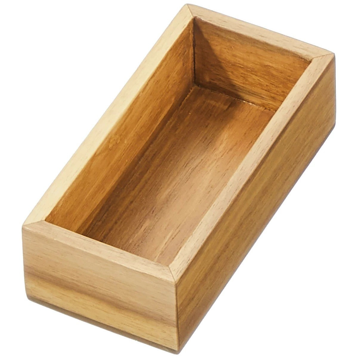 iDesign Acacia Wood Drawer Organizer