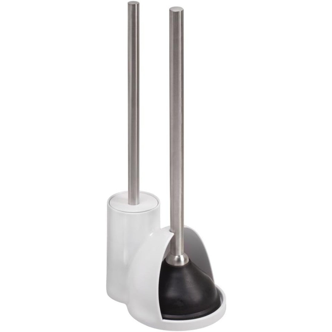 iDesign Toilet Brush & Plunger Set