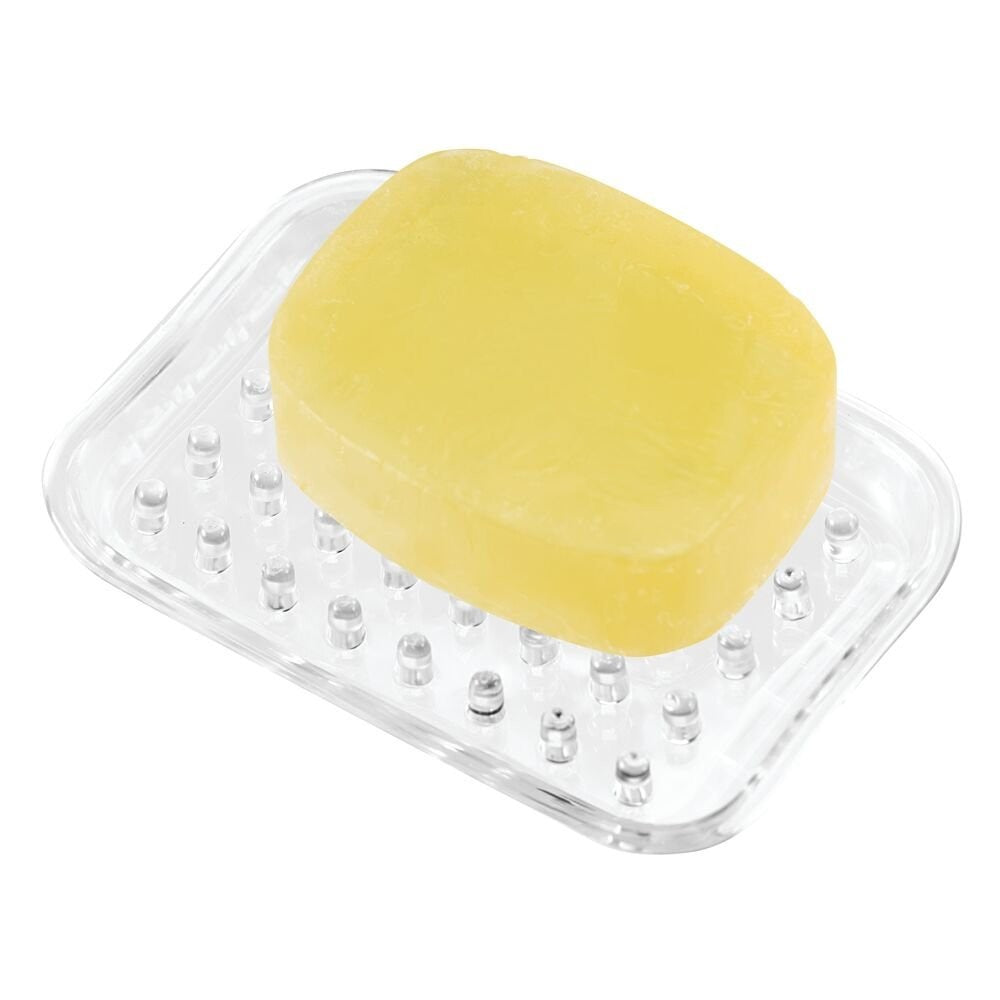 iDesign Clear Rectangular Soap Saver