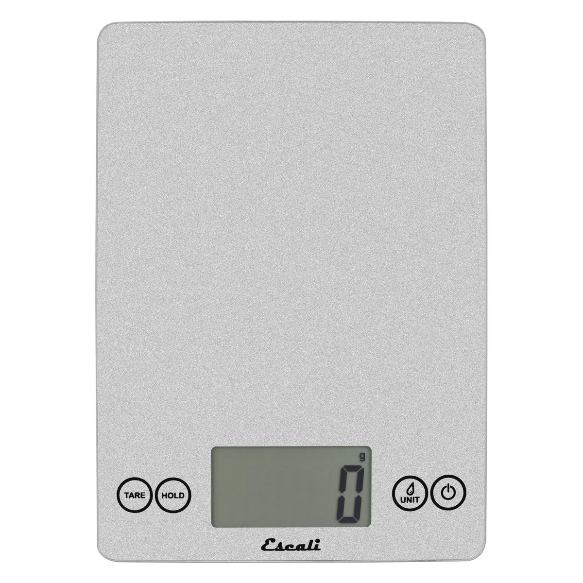 Escali Arti Glass Kitchen Scale - Shiny Silver