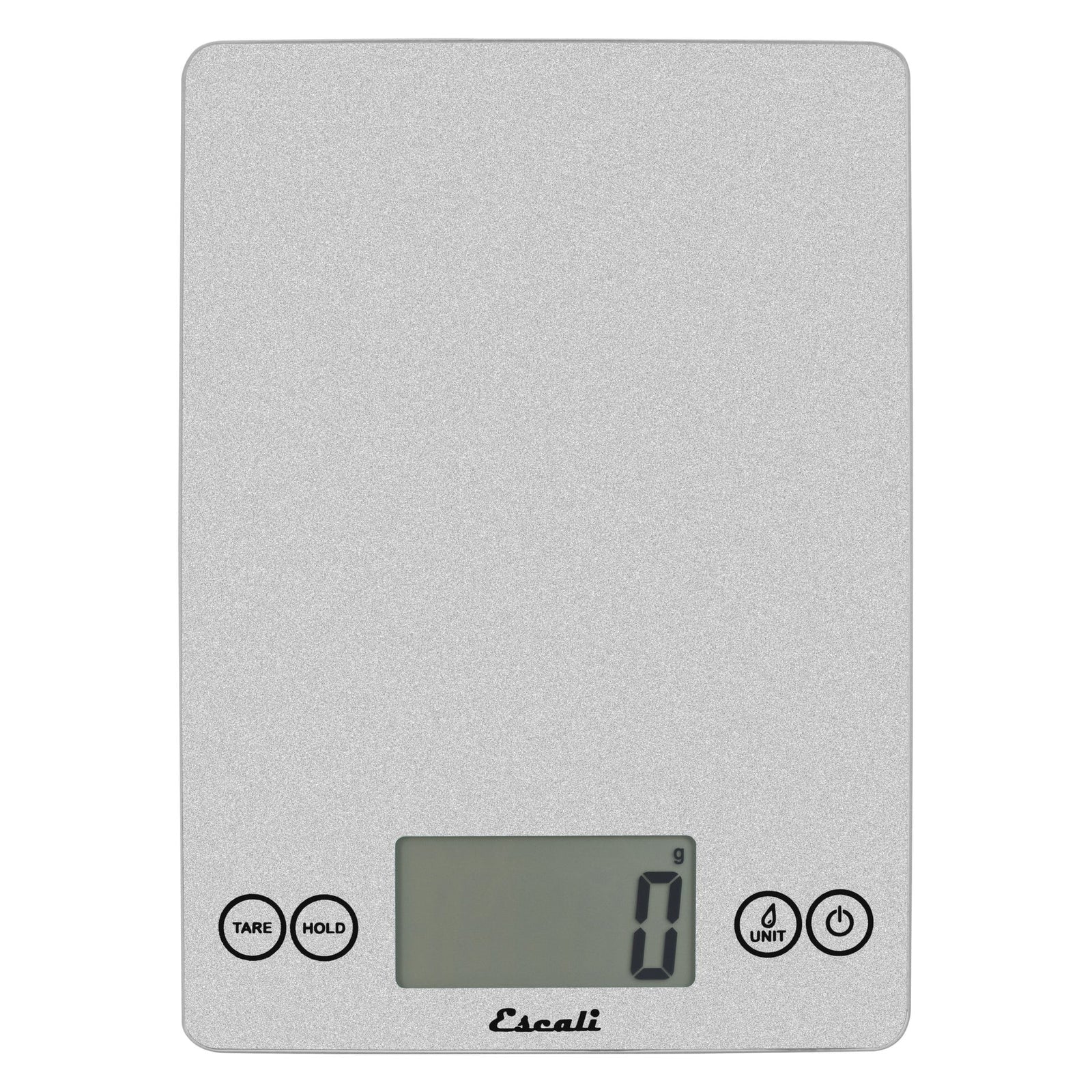 Escali Arti Glass Kitchen Scale - Shiny Silver