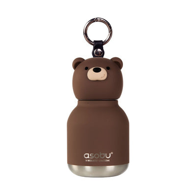 Asobu Mini Bestie Bottle 6.7oz Brown Bear