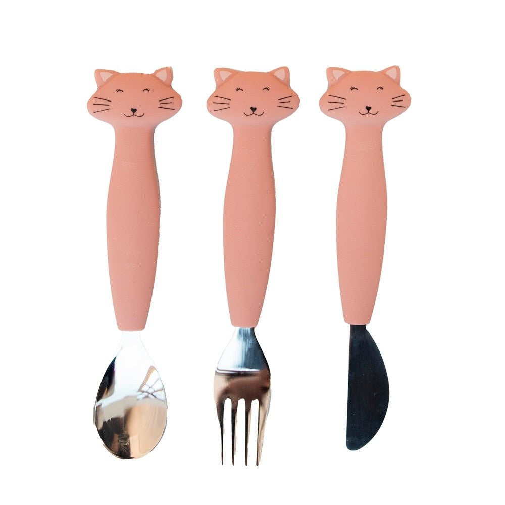 Trixie Silicone Kids Cutlery Set Of 3