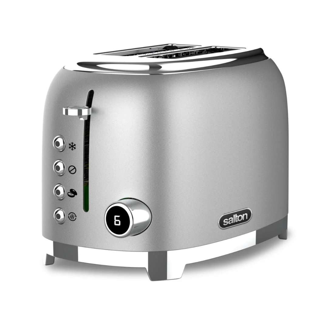 Salton NuRetro 2-Slice Digital Toaster - Silver