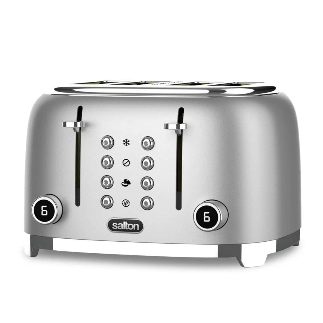 Salton NuRetro 4-Slice Digital Toaster - Silver